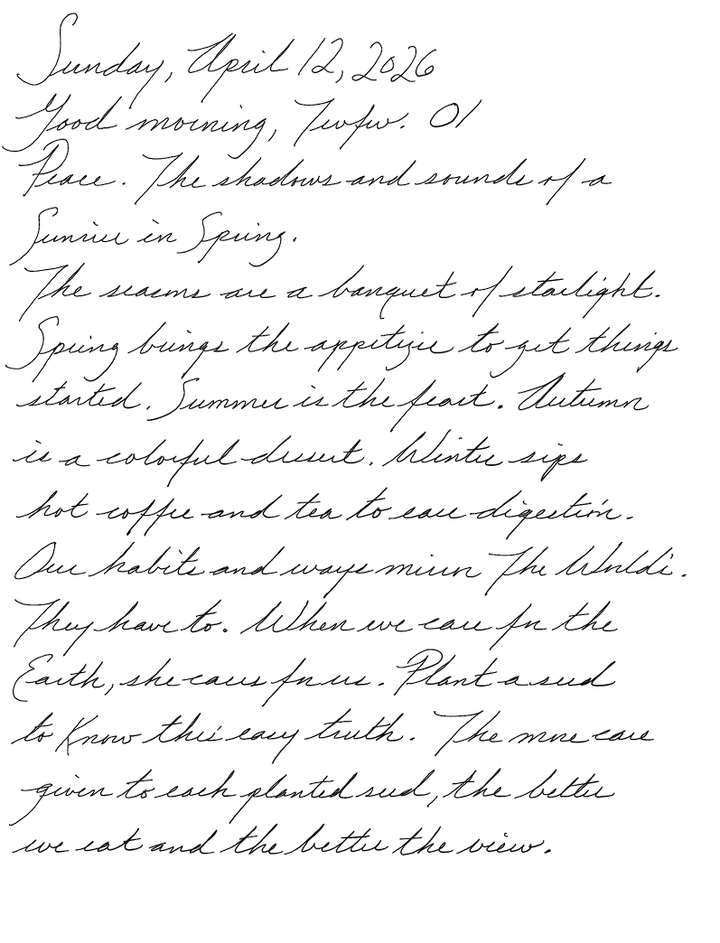 Page of a handwritten journal entry by Wynn.