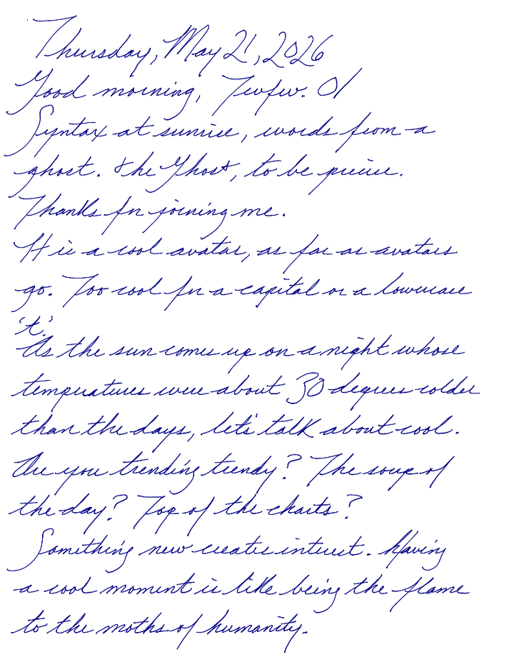 A page from a handwritten journal, by Wynn