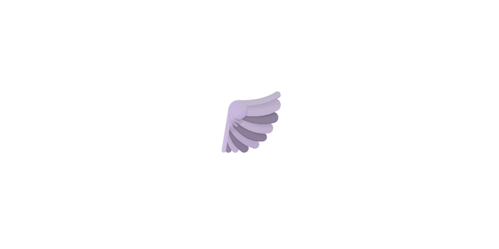 A picture of an emoji of a wing