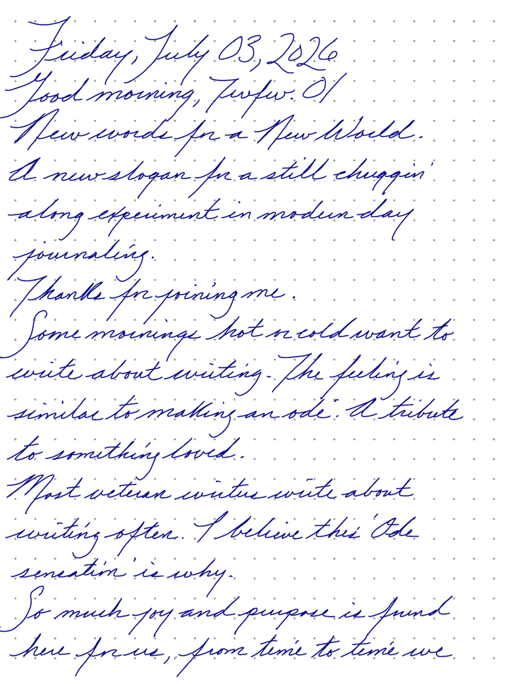 A page from a handwritten journal, by Wynn