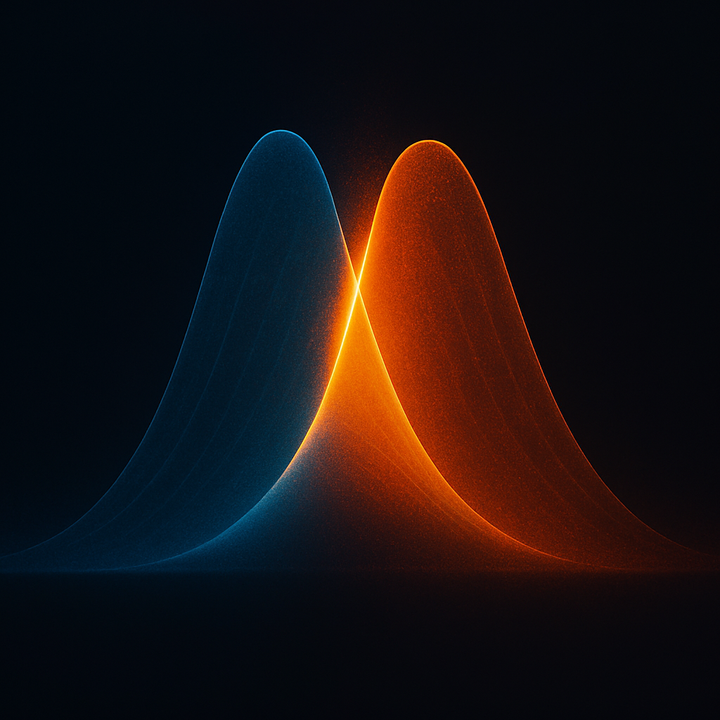 KL divergence measuring the gap—something feels off mathematically