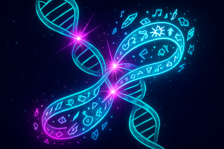 Two interweaving evolutionary streams of genetic and cultural inheritance spiraling together