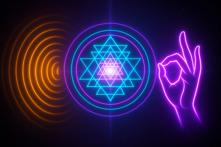 Three technologies of mantra, yantra, and mudra integrated into unified practice