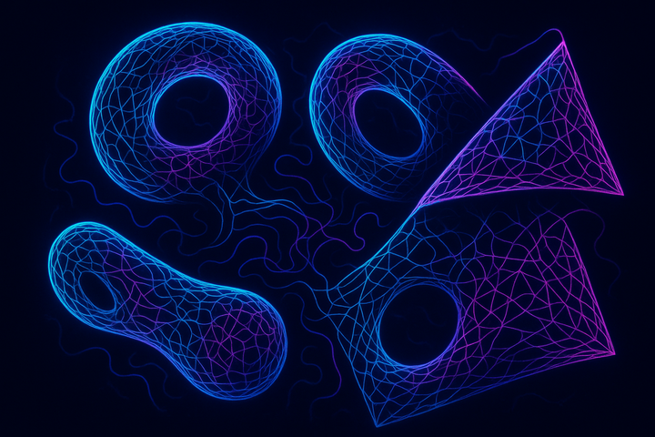Persistent homology diagram revealing topological features in neural activity patterns