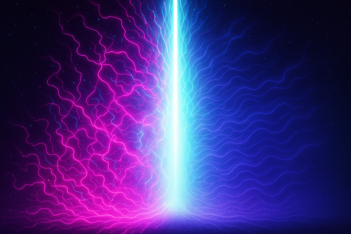 Luminous portal between two distinct state spaces
