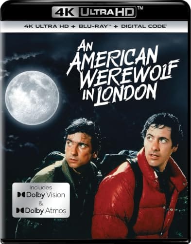 An American Werewolf in London Universal 45th Anniversary 4K disc art