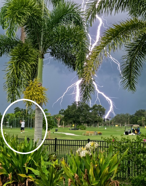 Photo of Florida golfers during lightning highlights a deadly Tampa Bay risk