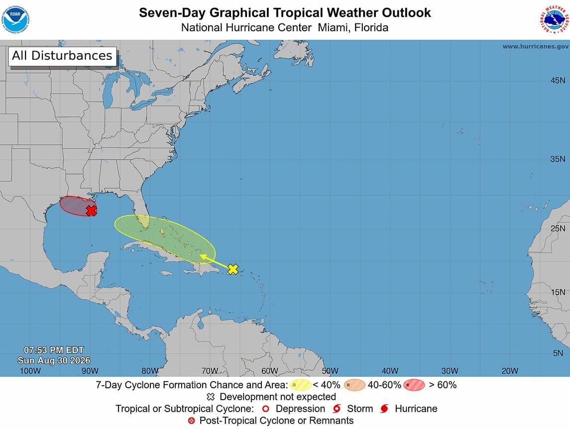 Tampa Bay could see rain from Dolly's remnants by midweek