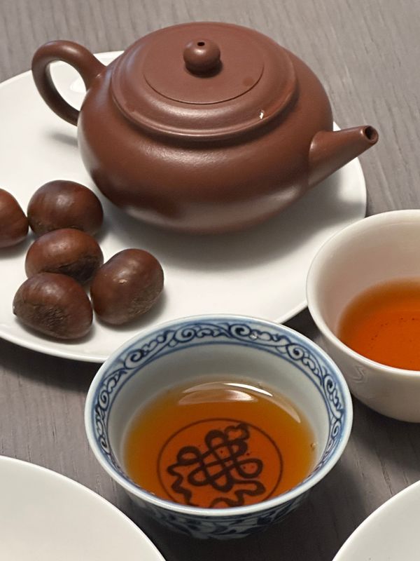 Tea and Chestnuts: A Gentle Autumn Encounter