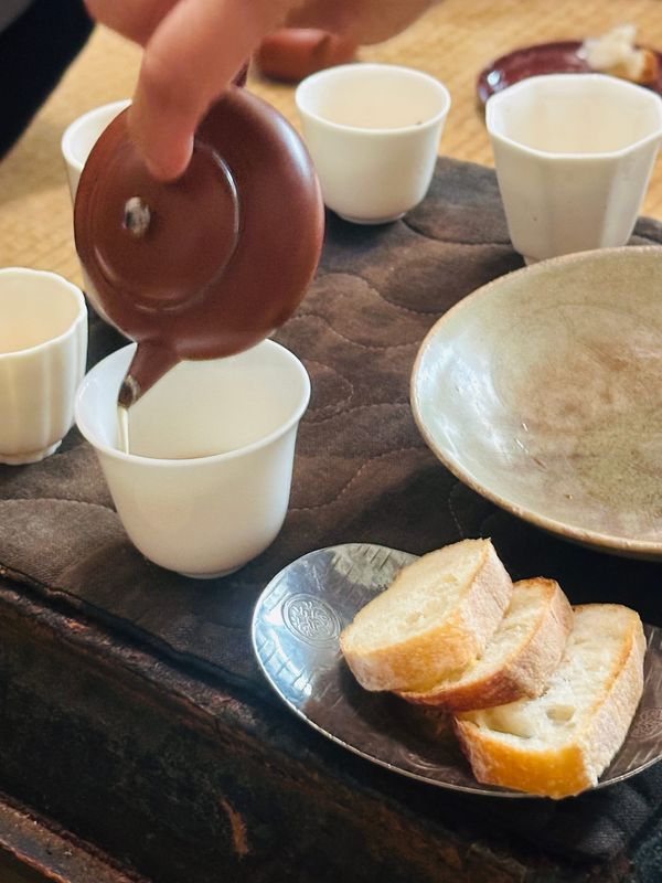 The Roasted Charm × The Soul of Wheat: A Stroll with Tea and Baguette