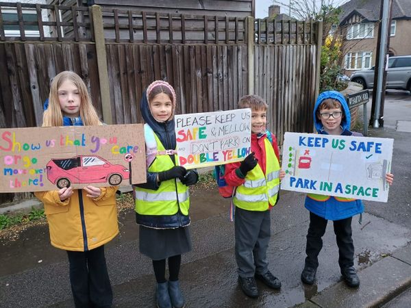Families protest against inconsiderate and dangerous driving