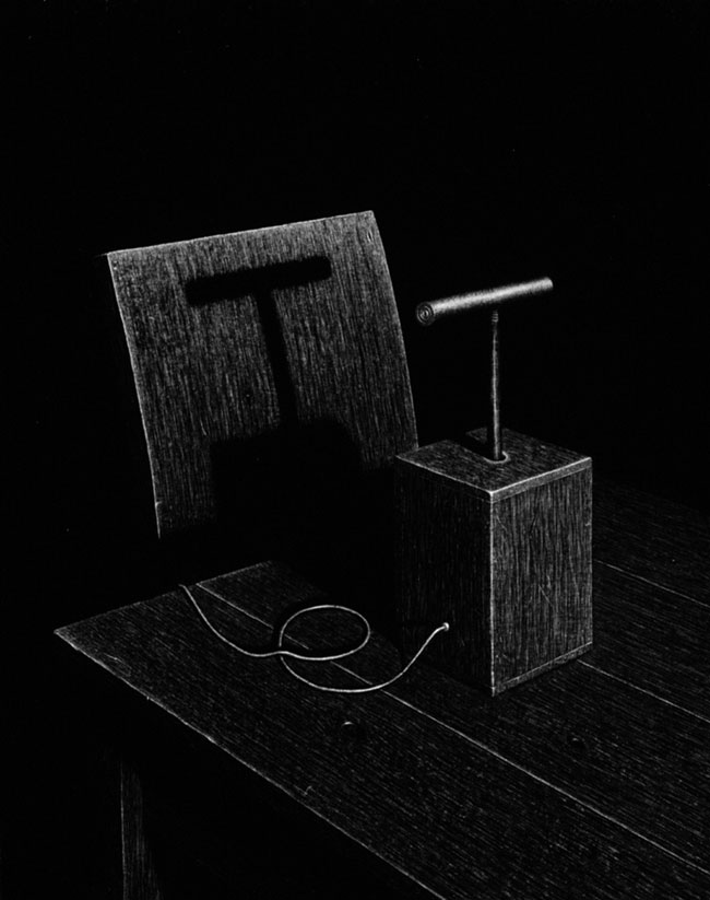 Precipice wax on illustration board (22