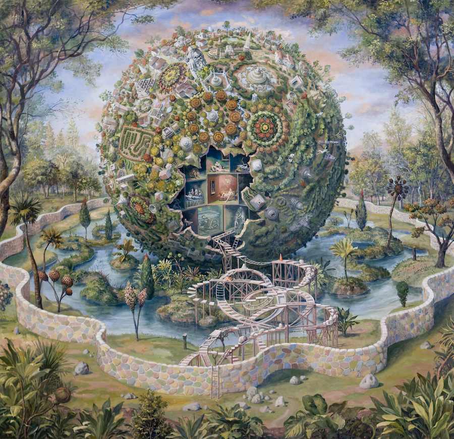 Julie Heffernan
Self Portrait as Big World
2008
oil on canvas
65 x 68 inches