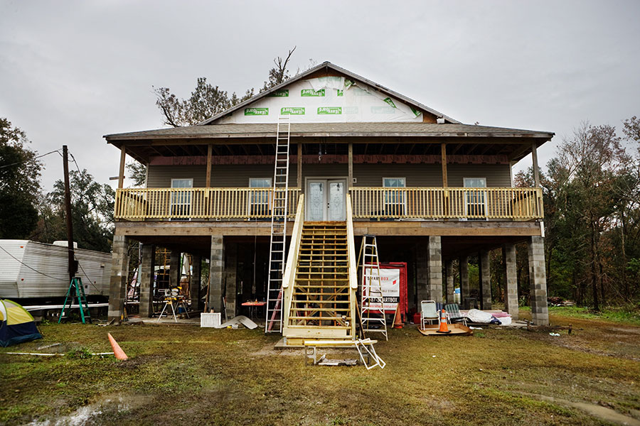 Justine Buzzell, one of three construction managers for the <a href=