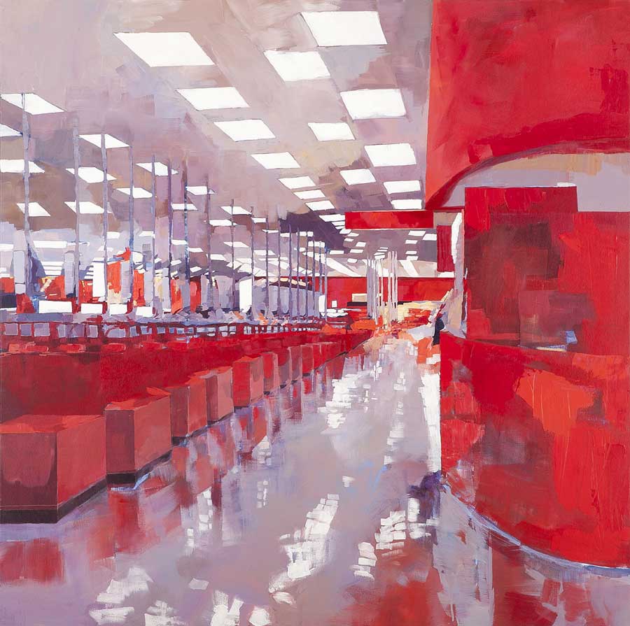 Altar in Orange 
Acrylic on Canvas 
48'' x 48''