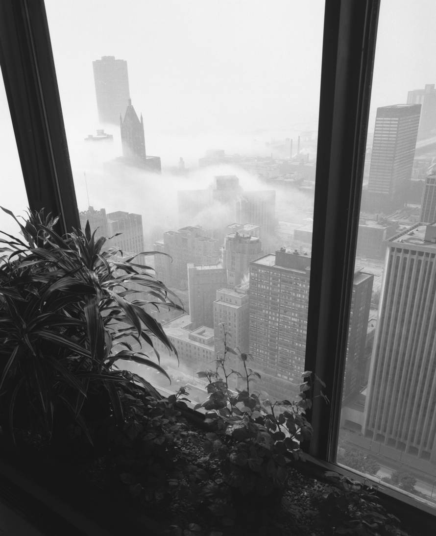 John Hancock Building, Skidmore Owings and Merrill, Chicago, IL, 1970, Gelatin Silver Print, © Ezra Stoller, Courtesy Yossi Milo Gallery, New York.
