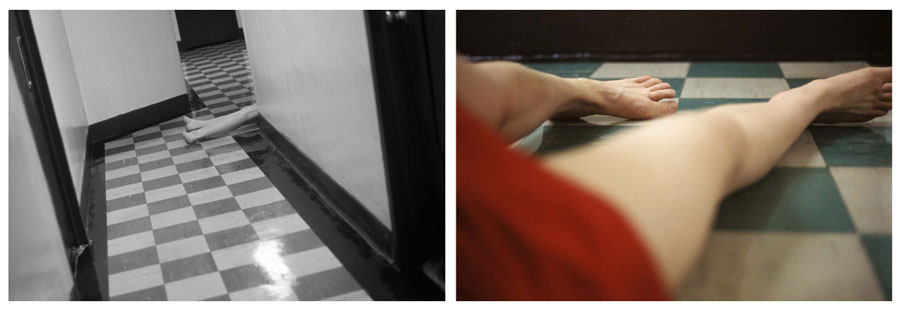 Exposure #27, N.Y.C. 249 W. 34th Street, 05.25.04, 9:27p.m., 2004
Ultrachrome ink on cotton paper
2 parts 112 x 168 cm/44 x 66 inches each 	
