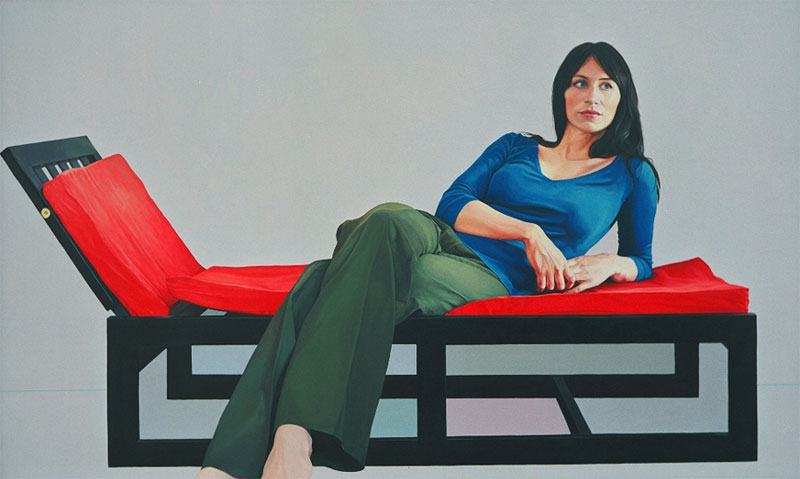 Geometry. 49 x 81cm. Oil on board.