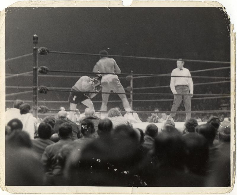 Muhammad Ali in the ring fighting Oscar Bonavena, Madison Square Garden, Dec. 7, 1970