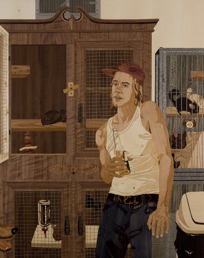 The Breeder
2009?2010 
wood veneer, shellac 
56 x 45 inches