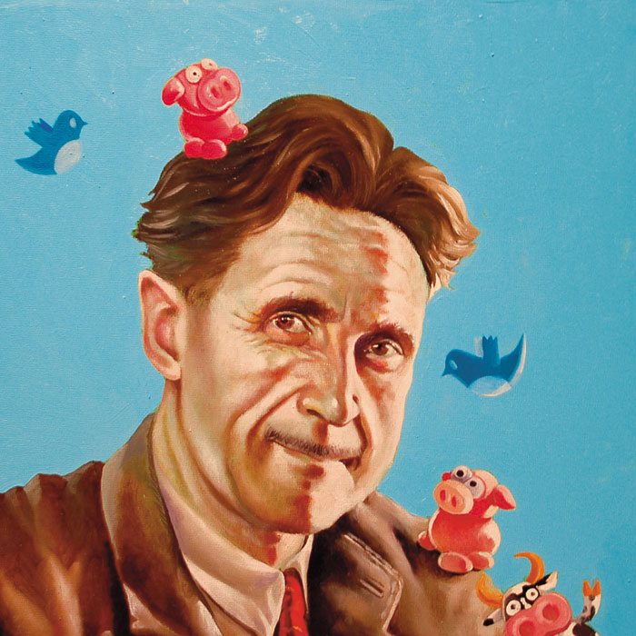 George Orwell
Oil on board
10 x 10 inches
2009