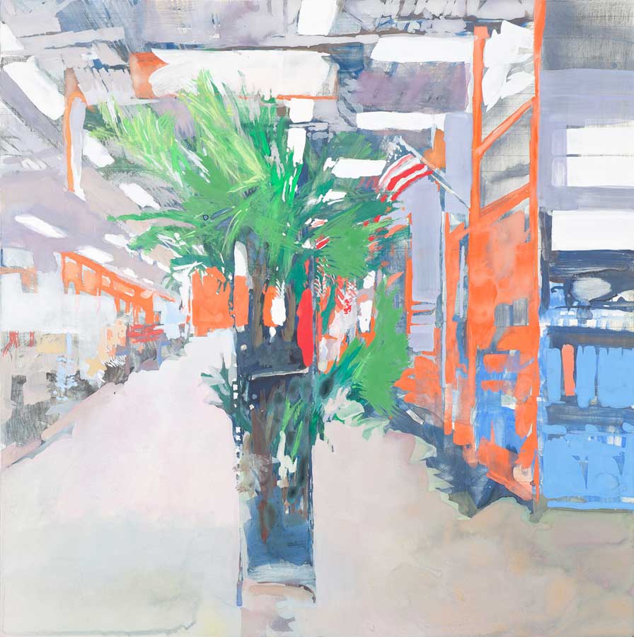 Garden Delight 
Casein on clay panel 
12'' x 12''