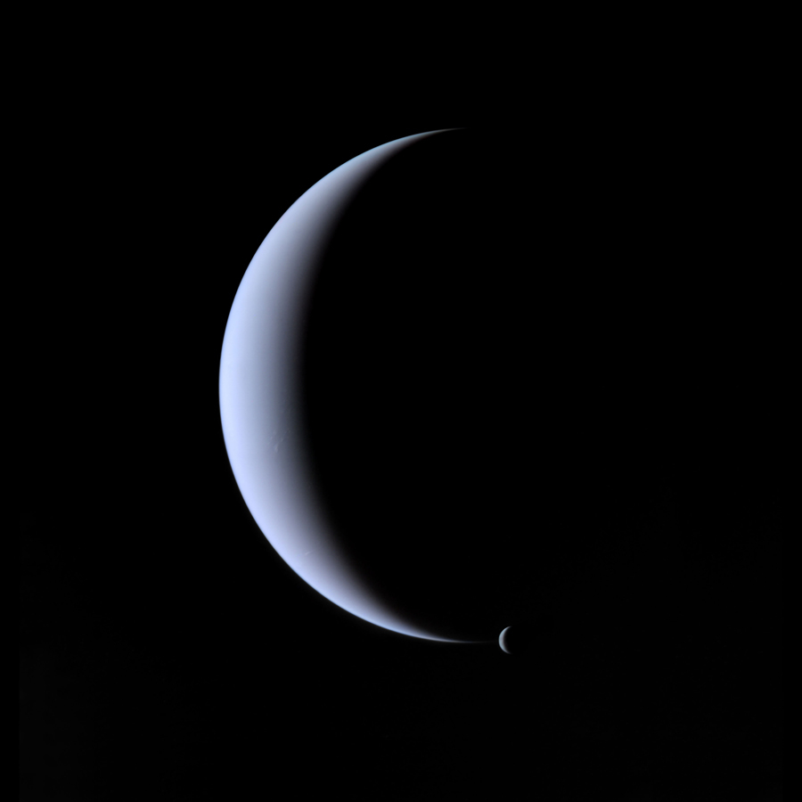 Michael Benson, <i>Neptune and Triton, Voyager 2, August 31, 1989</i>, 2010
Courtesy Michael Benson/Hasted Kraeutler
