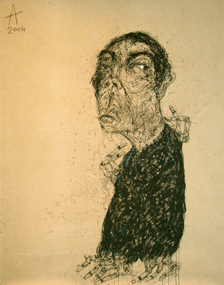 Untitled, 2004
Oil, mixed media/canvas
36.5 x 28.75 in  (92.7 x 73.0 cm)