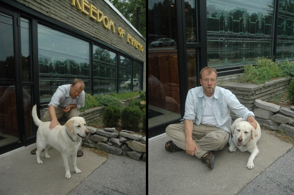 With George Saunders, August 2005
