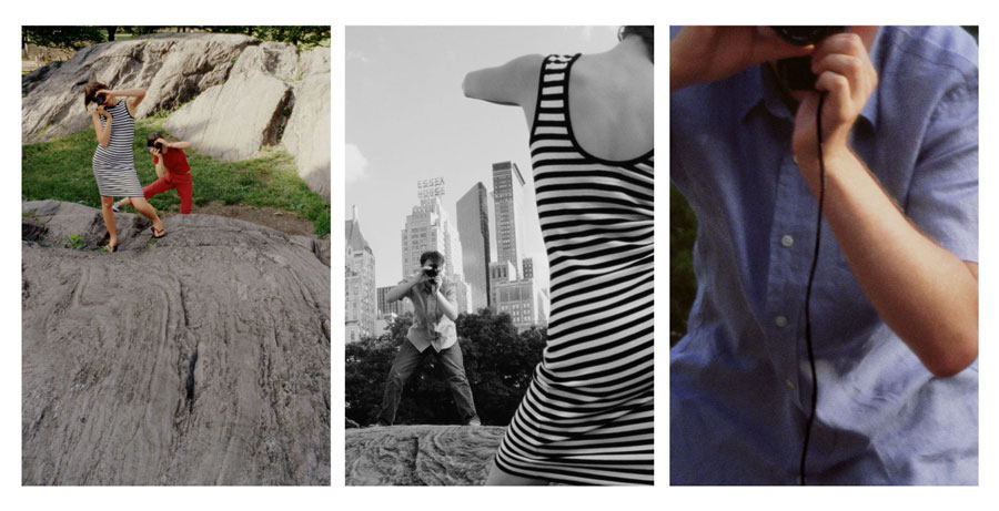 Exposure #34: N.Y.C., Central Park, Umpire Rock, 06.14.05, 6:01 p.m., 2005
Ultrachrome ink on cotton paper
3 parts, each 66 x 44 inches, 168 x 112 cm
