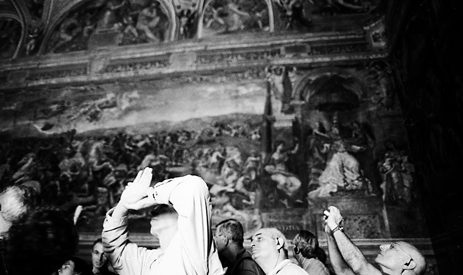 Behind the light, Vatican Museum, Vatican City, 2007