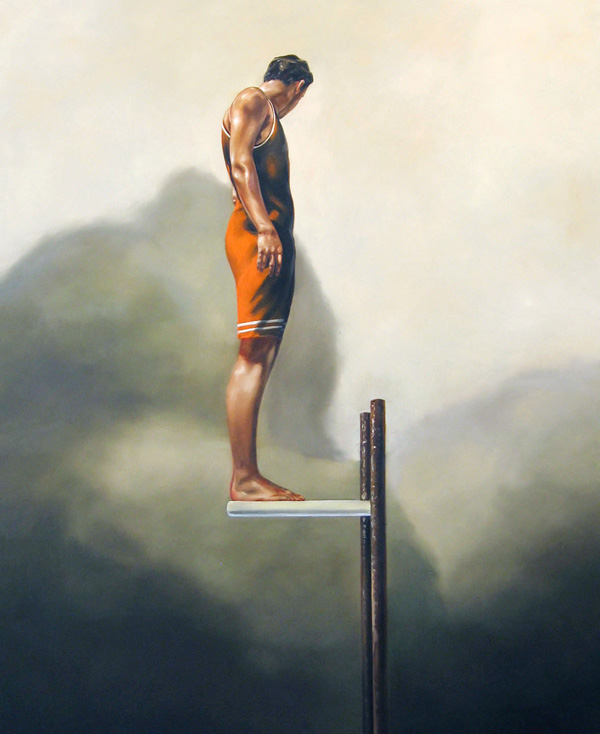 Man at the Summit, oil on canvas, 66 x54, 2006