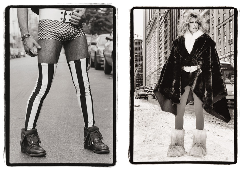 Rafael Araujo, 7th Street and 2nd Avenue, c. 1987-88; Jenny Gift-Wrapped, 59th Street, 1982