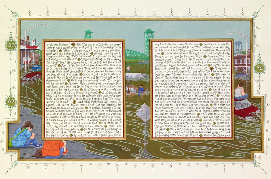 Sura 10 (C)
2010
Ink and gouache on paper
Quadtych: 16