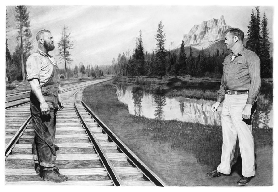 Nature vs. Industry, 2008, 50 x 33.5