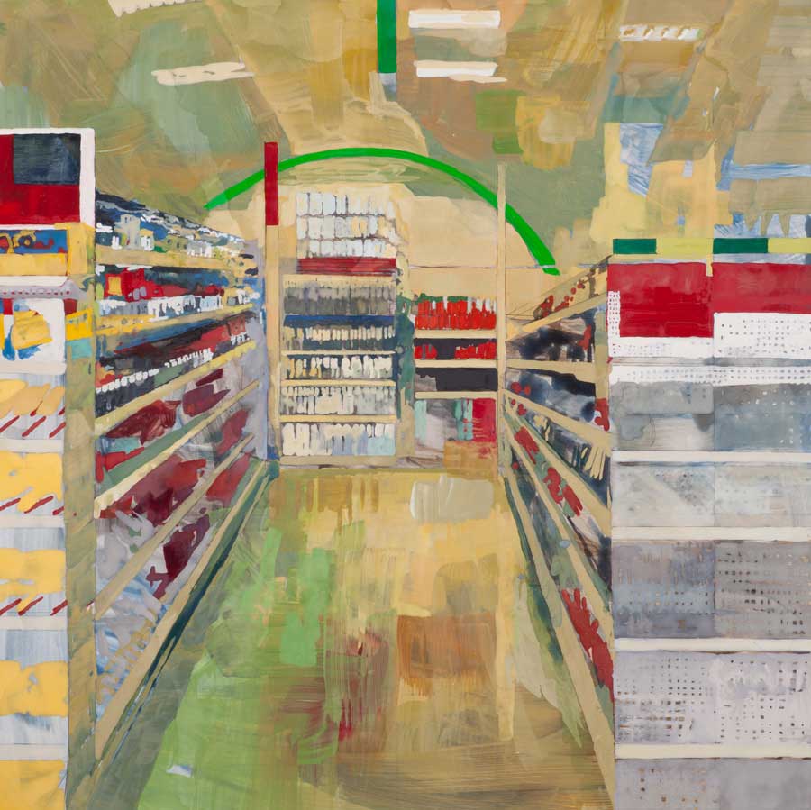 Reordering the Senses 
Casein on Panel 
12'' x 12''