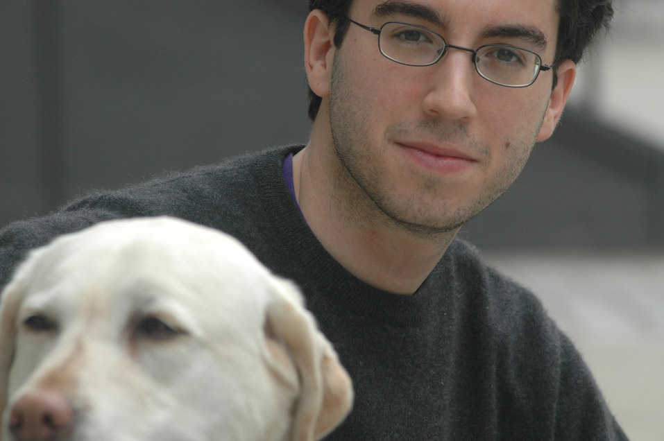 With Jonathan Safran Foer, March 2005