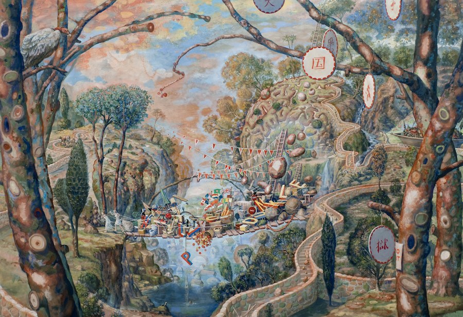 Julie Heffernan
Self Portrait Moving Out
2010
oil on canvas
54 x 78 inches