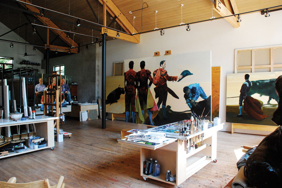 “I listen to music and there are some days when I don’t and there are some days when that’s all I do. The great thing about iTunes and the computer is you get these playlists of stuff and just hit random and it just goes for hours and hours. I love that.”<br /><br />
Eric Fischl, North Haven, Long Island, New York