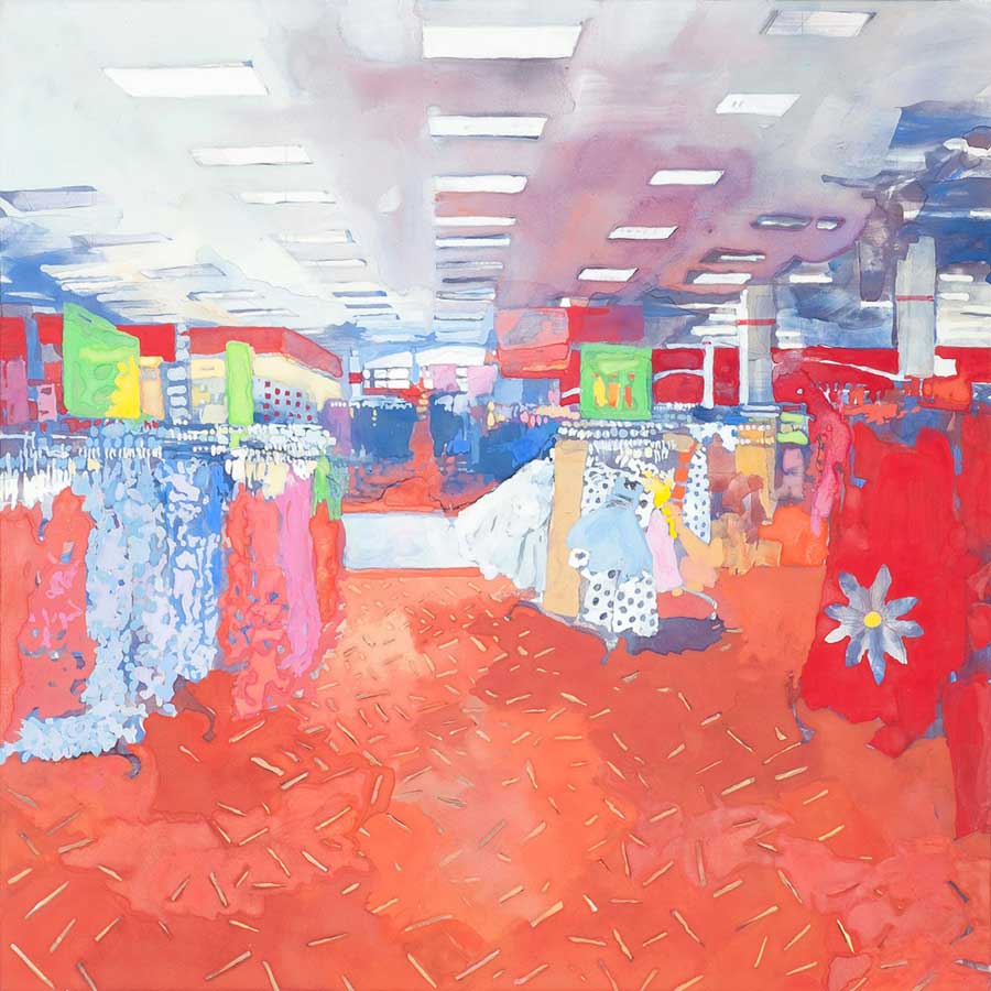 Infinite 
Casein on clay panel 
12'' x 12''