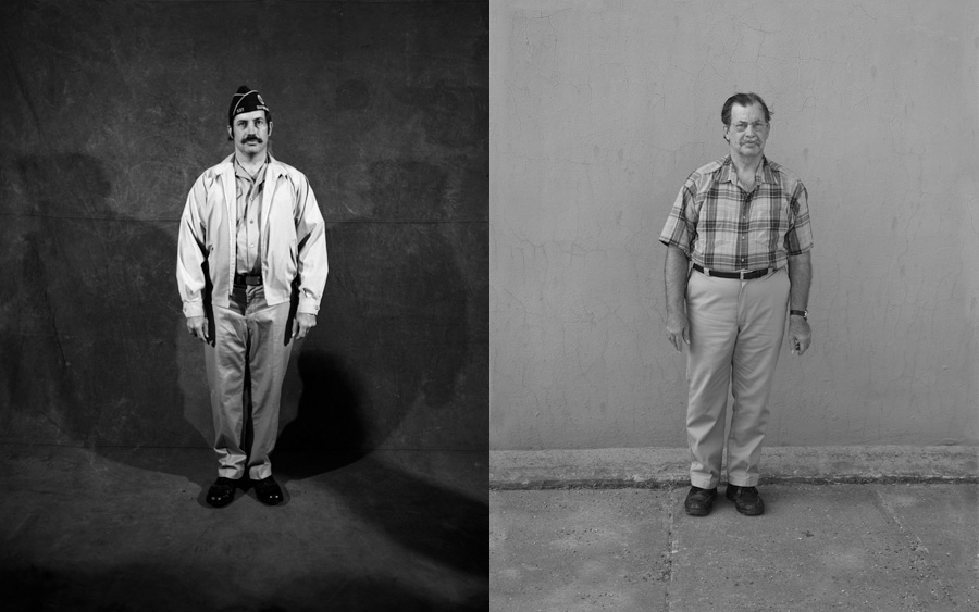 Jim Hoyt, Jr.: I got drafted in August 1970. Our job was to plant anti-personnel mines outside the perimeter. We’d carry M203 grenade launchers. We’d go on search-and-destroy missions. You’d have to watch for booby traps. I never had to kill anyone the whole time I was over there.<br /><br />
I saw The Bob Hope Show, some of the Gold Diggers, and Martha Raye. They had Donut Dollies at the base. They were nice, friendly women from the States. For R&R I went to Bangkok—they sure named that place right. <br /><br />
I came back and started doing bodywork. I seemed to be good at filling dents. But three months after I started, I came down with malaria. It’s like the flu, but worse. You start sweating, then you get the chills. It attacks your brain.<br /><br />
I’m a porter at JCPenney. I pick up trash, pick up hangers from the customer service area, clean up the restroom, clean the doors and mirrors. There are a lot of smudges. <br /><br />
I like to go target hunting now. It’s something you don’t have to feel too bad about.