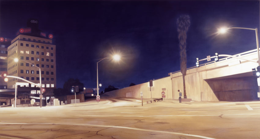 Untitled Backdrop (Site of Nicole Richie DUI arrest, 12/11/06), 2007