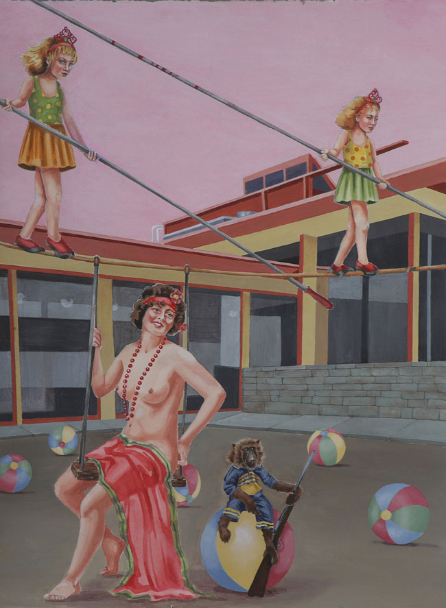 You Lose Yourself, You Reappear, You Suddenly Find You Got Nothing to Fear
Acrylic and watercolor on paper, 40