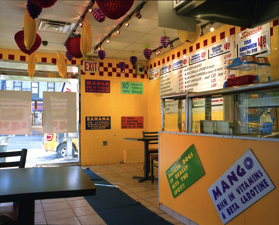 Papaya Dog, 42nd & 9th Avenue 
From the series: Inside New York Eateries, 2009