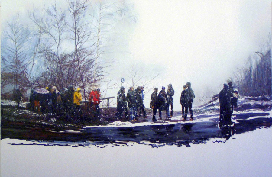 Winterbild, 2007, 160 x 240cm