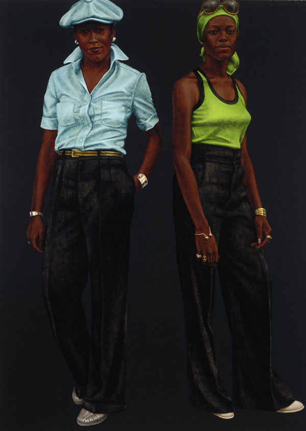 Sisters (Susan and Toni)
Oil and acrylic on linen canvas
66 x 48 1/4 inches
1977