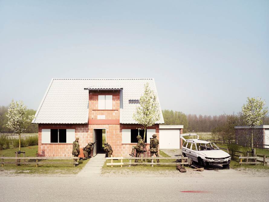 Royal Dutch Army No. 5. The 17th Armored Infantry Battalion in action during training exercise Urban Operations Training in preparation for deployment to Uruzgan.