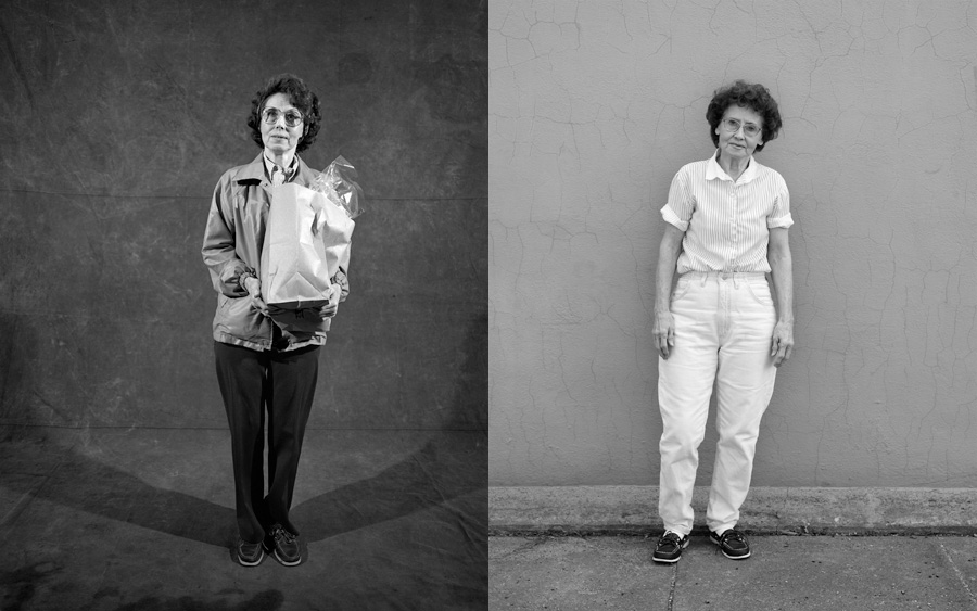 Pat Henkelman: I get up at five a.m. My son—he works as a prison guard—stops by for breakfast every morning. He usually wants Cream of Wheat or oatmeal. Then I say my morning prayers, take a bath, and eat breakfast. After that, I clean houses. I come home and have lunch, usually a sandwich and a cup of green tea. I watch TV, usually CNN. Sometimes I take a nap.<br /><br />
In 1940, Harry and I were working at a bee factory in Harlan, and when I came back from lunch one day, he was filling my jars. That night we met at the county fair and had our picture taken, and that was that.<br /><br />
In 1985, after 45 years of marriage, he left me for another woman. I didn’t know who the woman was, but everyone else in town did. I would have felt better if she was young and beautiful, but she wasn’t. They used to play euchre at the Legion Hall. My faith helped me get through. I don’t have malice or anger. You have to forgive. For a while I thought I hated him. But that stopped.<br /><br />
Jesus died to suffer for our sins, but you’re still responsible for the sins you commit.<br /><br />
I think the instant you die, you step out of your body. You have to be perfect to go to heaven—like Mother Teresa—but almost everyone else goes to purgatory.<br /><br />
There used to be a hat store in town. I wish it still was here. I love hats.