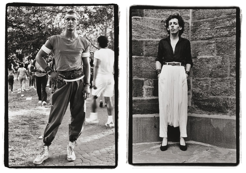 Thomas Jander leaving a Diana Ross concert, Central Park, 1983; Morrocan Pants, 10th Street and 4th Avenue, 1981