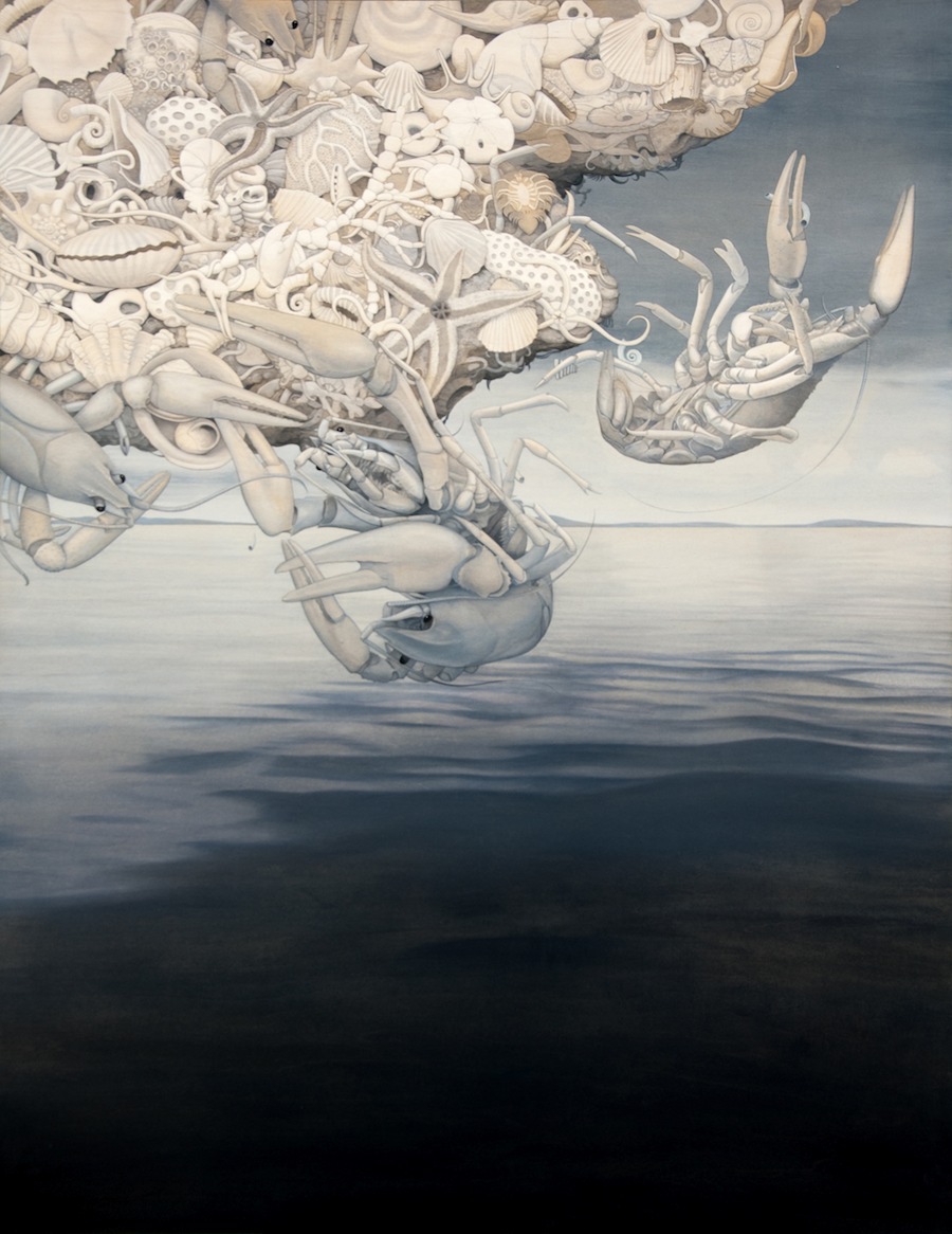 White Chalk
Acrylic on maple panel, 45